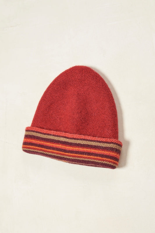 Gorro Solfa Baby Alpaca Color Rubi