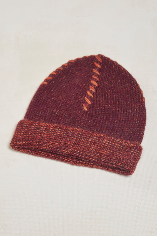 Gorro Paloma Baby Alpaca Color Burdeos