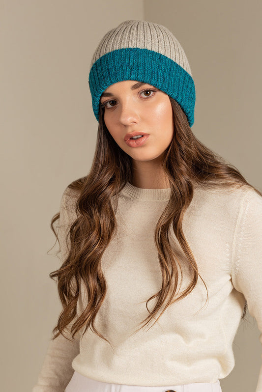Gorro Faida Baby Alpaca Color Diesel &amp; Luna