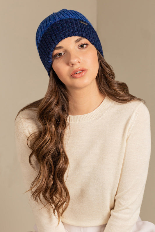 Gorro Faida Baby Alpaca Color Astral &amp; Bermuda