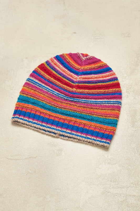 Gorro de alpaca bebé color rojizo Capulina