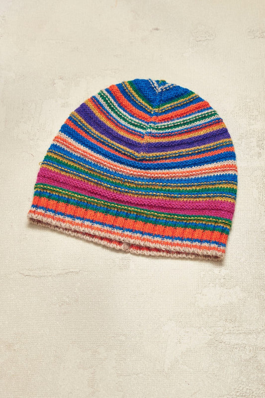 Gorro Bebe Alpaca Color Rojizo Carruba