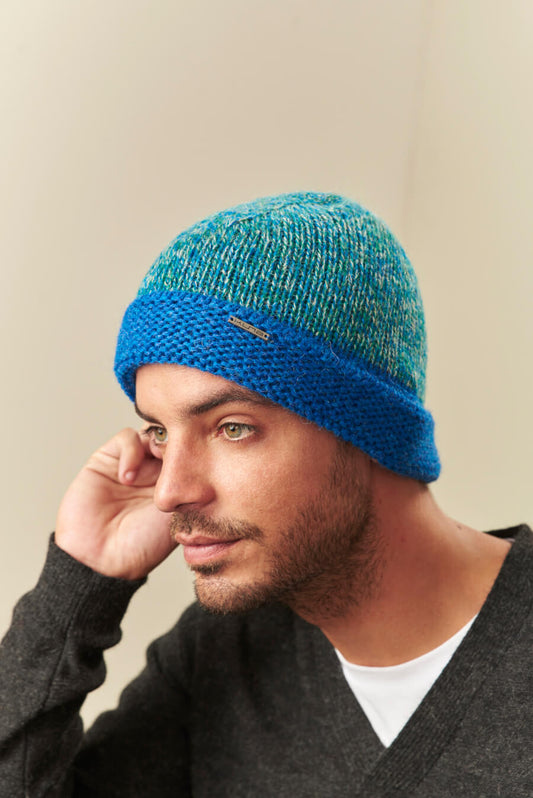 Deshacer Gorro Baby Alpaca Color Fiume &amp; Carrusel