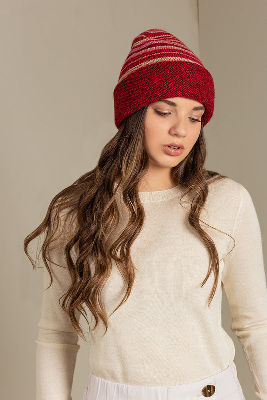 Gorro Solfa Baby Alpaca Color Redpepper