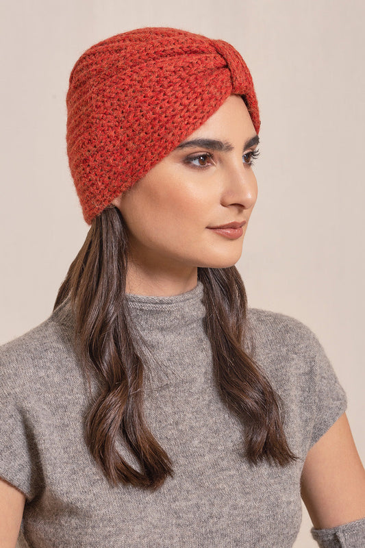 Gorro Vulcano Baby Alpaca Color Secoya