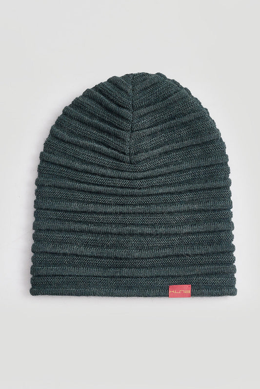 Gorro de Alpaca Bebé Color Bosque y Beryl