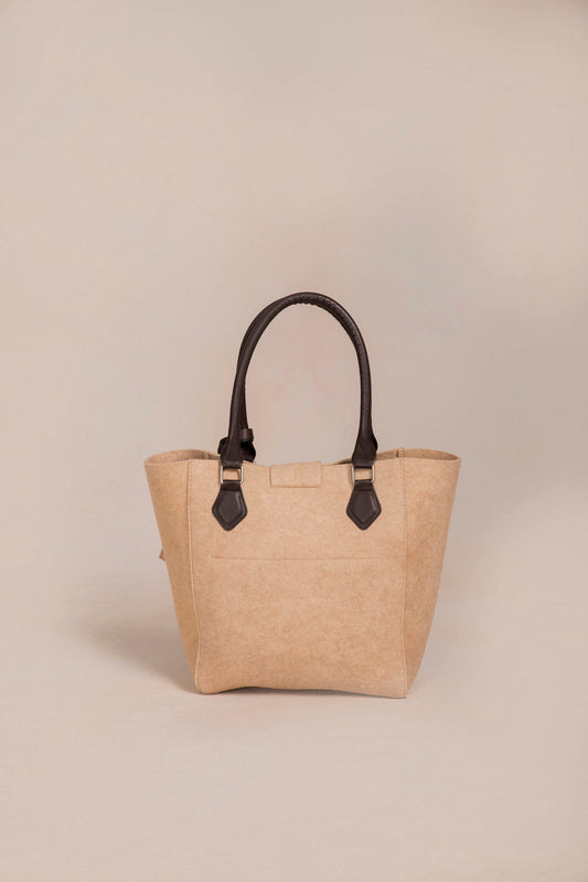 Bolso Randy de Alpaca y Lana Color Beige