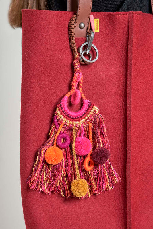 Bolso Pasas Alpaca &amp; Lana Color Rubi