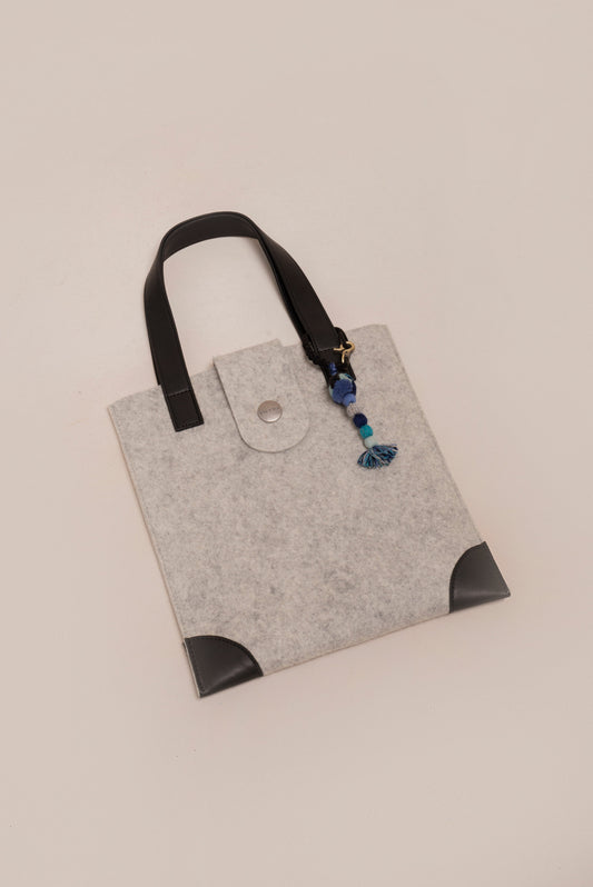 Bolso Rustica de Alpaca y Lana Color Gris