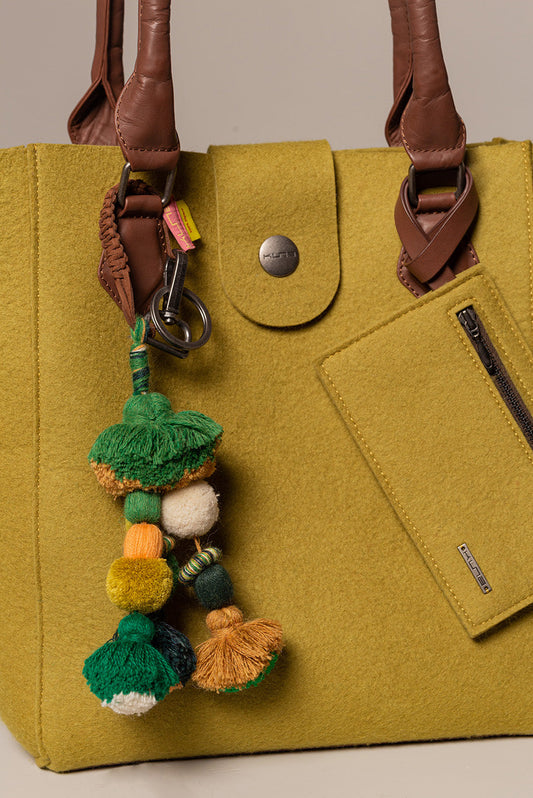 Bolso Randy de Alpaca y Lana Color Verde