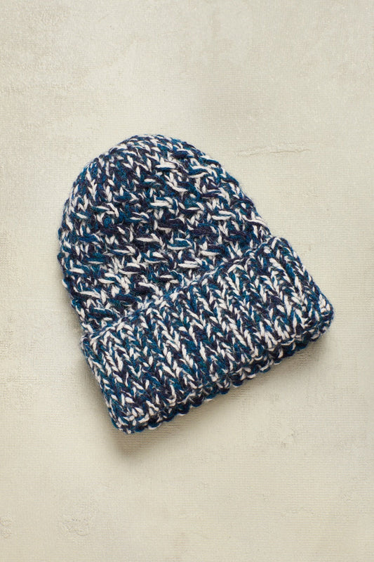 Huascarán 1 Sombrero Alpaca Color Turqueza &amp; Azul &amp; Blanco