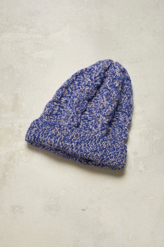 Gorro Huascarán 4 Alpaca Color Azul &amp; Beige