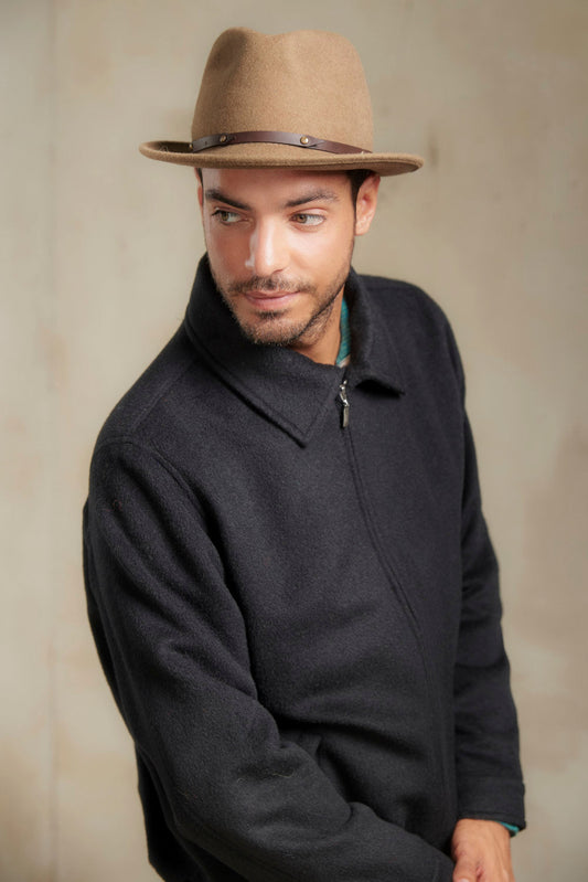 Gorro Paparazzi de Alpaca y Lana Color Beige