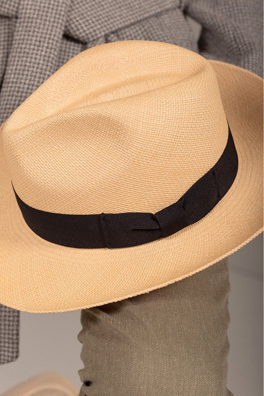 Sombrero Panamá Clásico Toquilla Color Beige