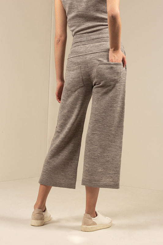Pantalones Usseglio Algodón y Baby Alpaca Color Trueno