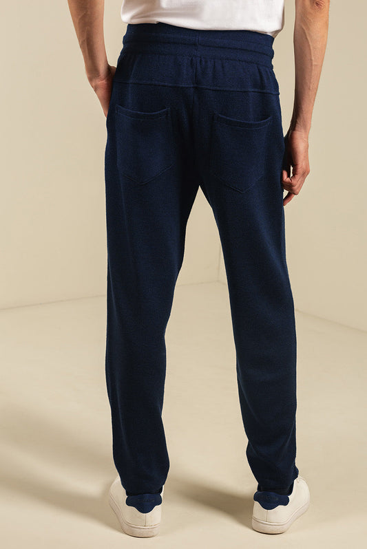 Pantalón Hombre Algodón &amp; Baby Alpaca Color Golondrina