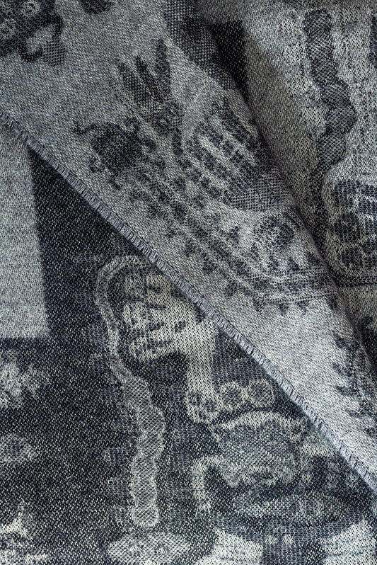Nazca - 21 Manta Bebé Alpaca Color Gris