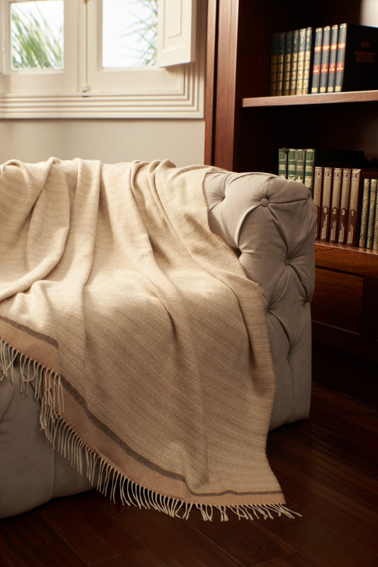 Manta Roques Baby Alpaca Color Beige