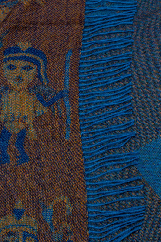 Nazca - 24 Mantas Baby Alpaca Color Azul