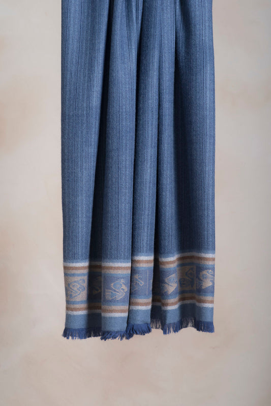 Chancay - 15 Mantas Baby Alpaca Color Celeste