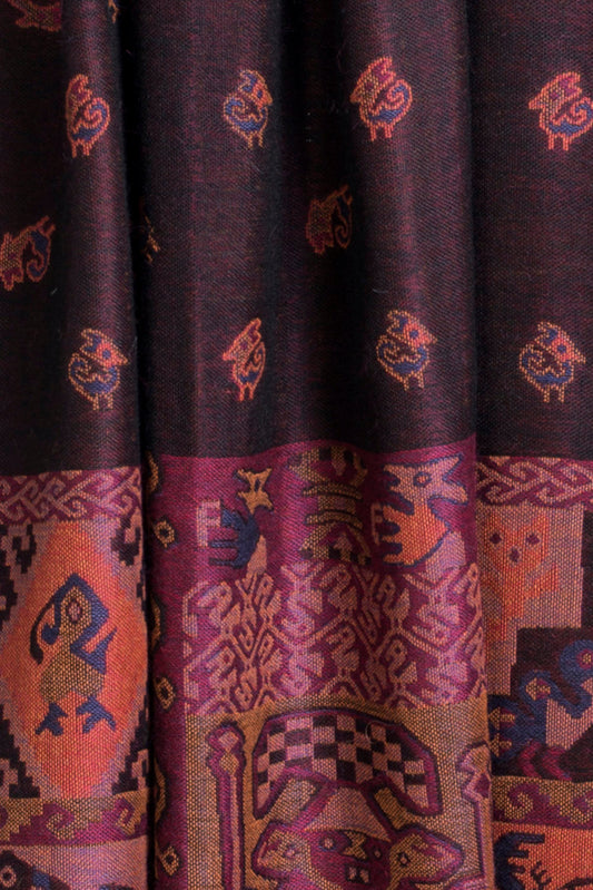 Chancay - 29 Manta Baby Alpaca Color Morado