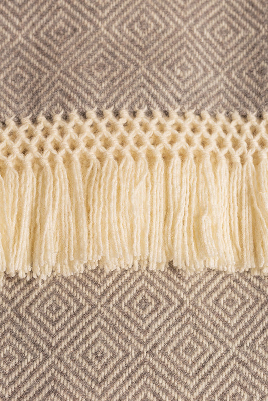 Manta Uamacho Bebé Alpaca Color Gris