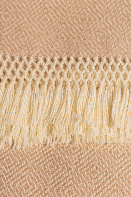 Manta Uamacho Bebé Alpaca Color Beige