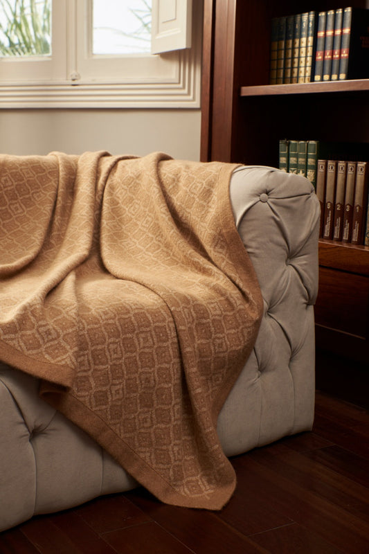 Manta René Alpaca Color Camel