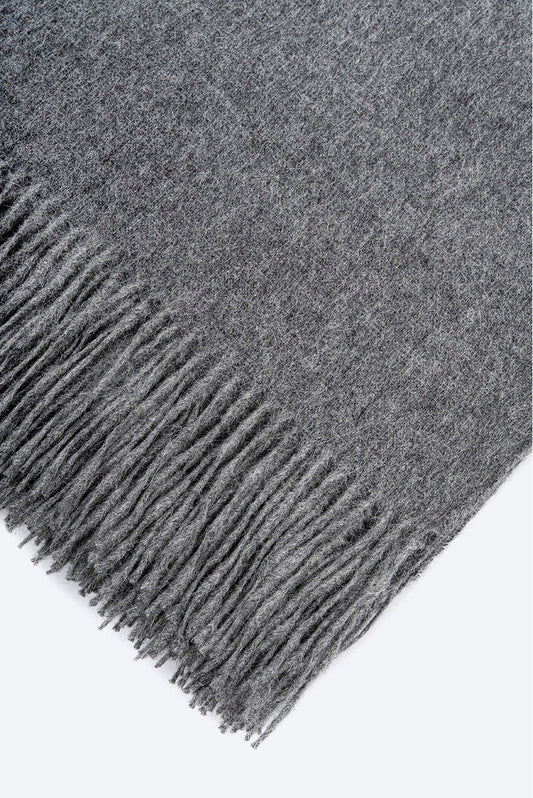 Manta Kuna 1 Manta Alpaca Color Gris Fonce