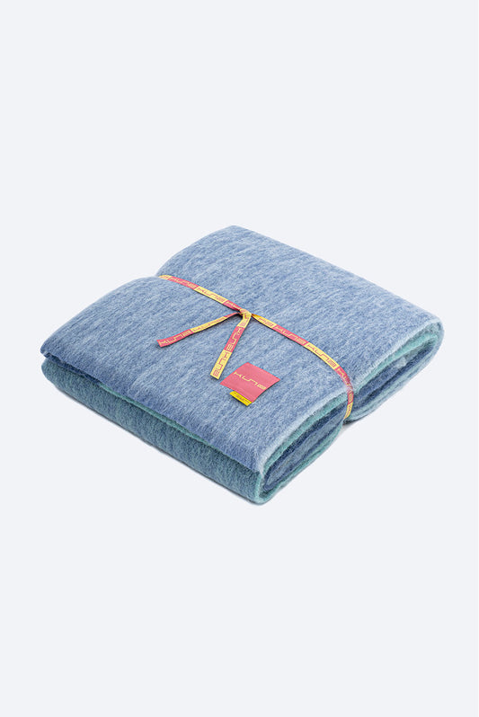 Manta Vivere Alpaca Color Azul