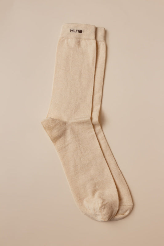 Calcetines Reto Baby Alpaca Color Crudo
