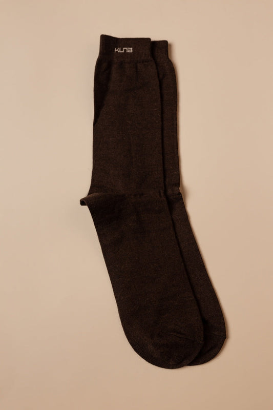 Reto Calcetines Baby Alpaca Color Marron Oscuro