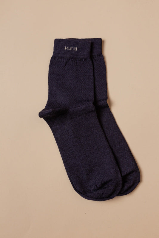 Calcetines Ruso Baby Alpaca Color Azul Marino