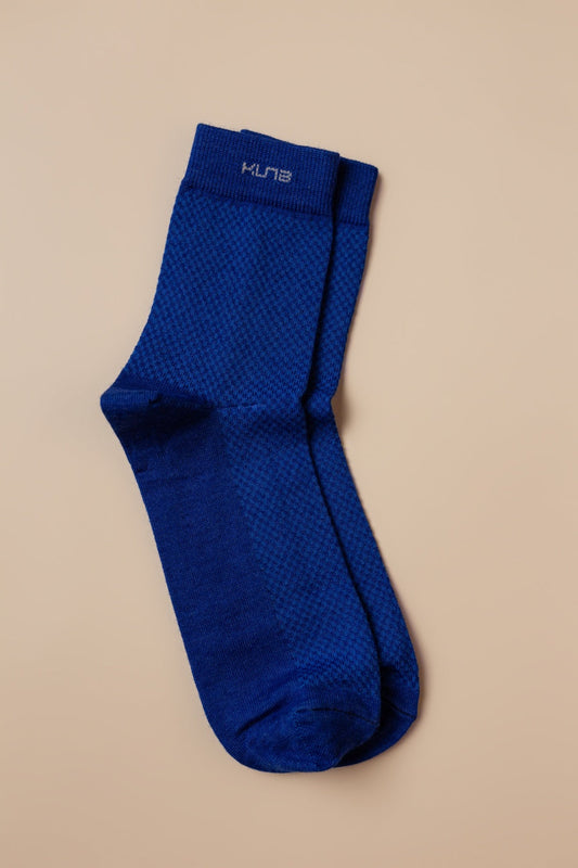 Ruso Calcetines Baby Alpaca Color Azul Electrico