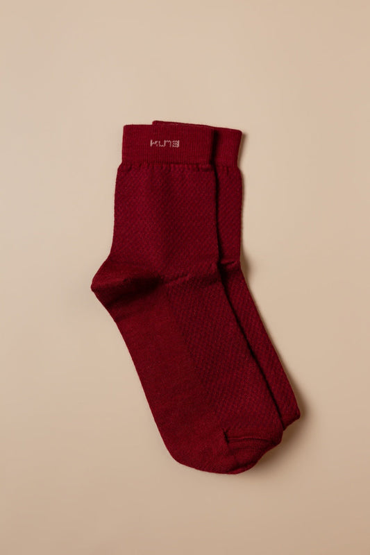 Calcetines Ruso Baby Alpaca Color Granate
