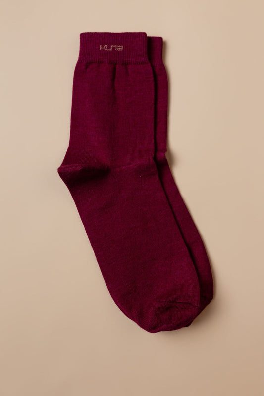 Calcetines Rigolo Baby Alpaca Color Granate