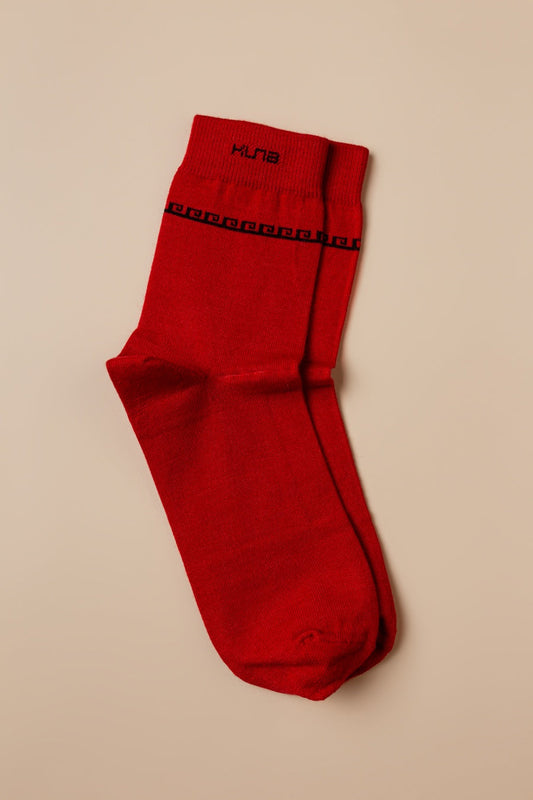 Calcetines Route Baby Alpaca Color Rojo