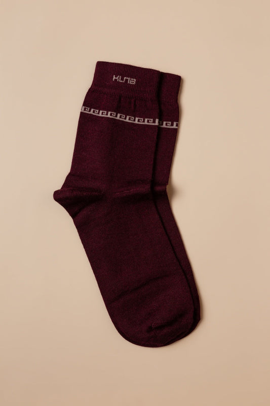 Calcetines Route Baby Alpaca Color Granate