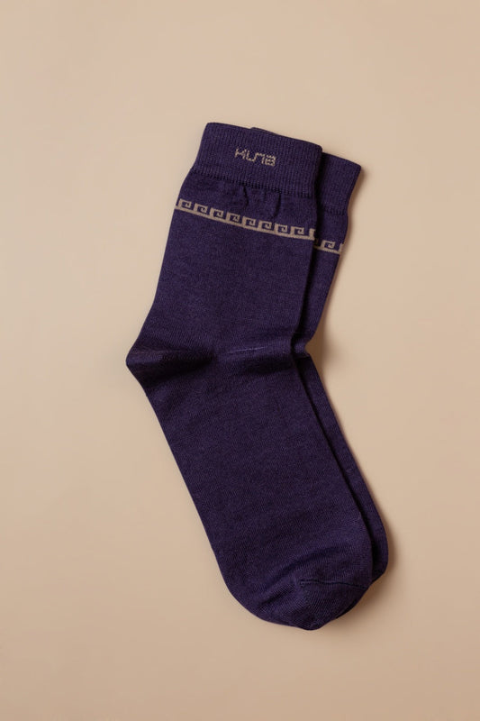 Calcetines Route Baby Alpaca Color Lila Blueado