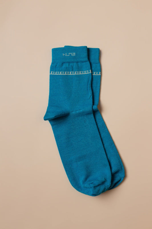 Calcetines Route Baby Alpaca Color Azul Claro
