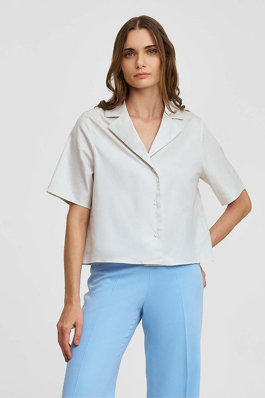 Blusa Wooga Algodón Color Crudo