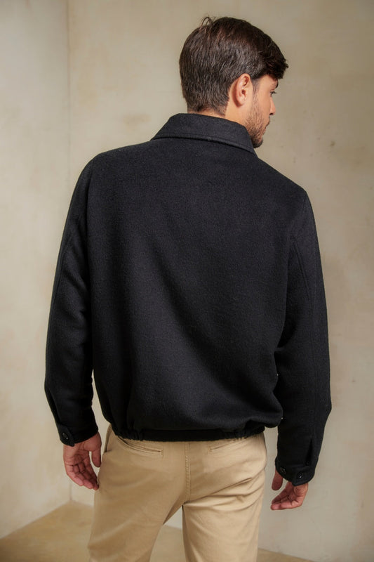 Chaqueta Steve Baby Alpaca Color Negro