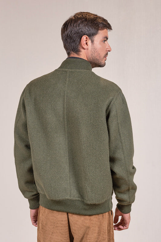 Chaqueta Vergara Baby Alpaca Color Oliva