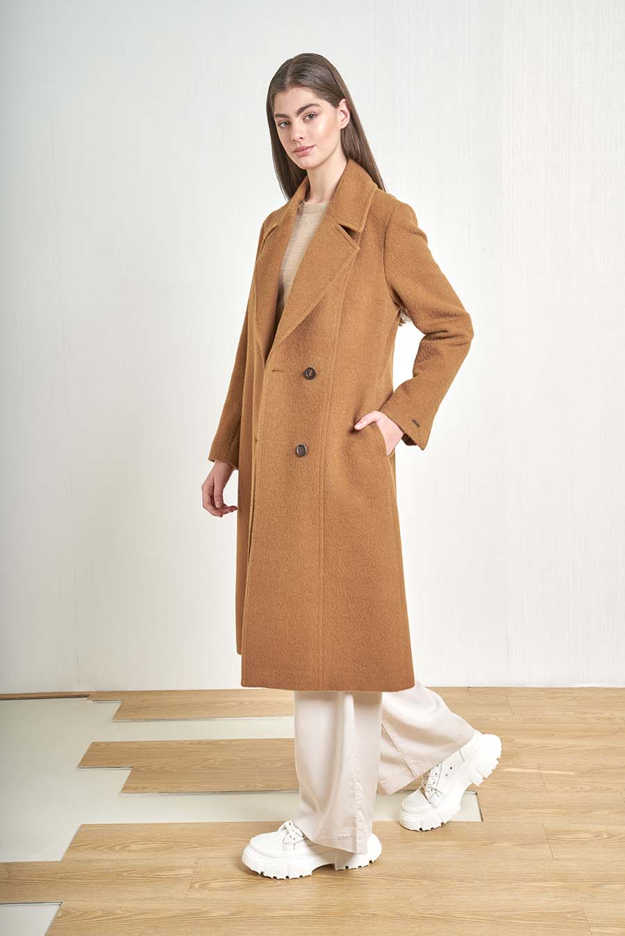 Voices Coat Alpaca & Wool Color Vicuna
