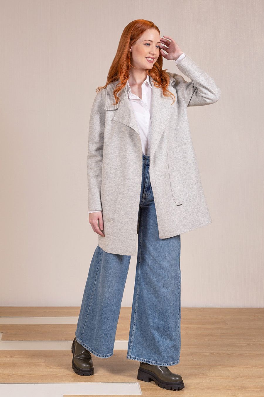 Vegas Coat Alpaca & Wool Color Cumulus