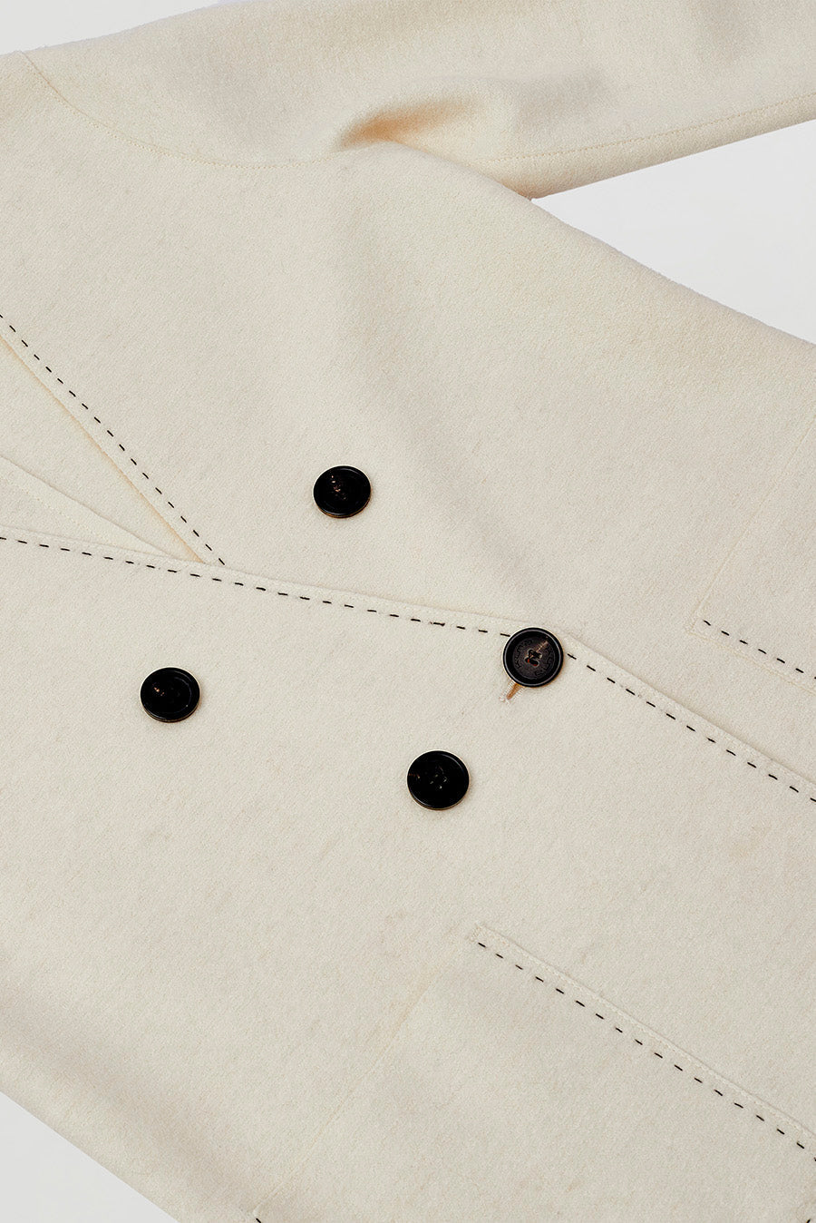 Warsaw Coat Alpaca & Wool Color Ecru