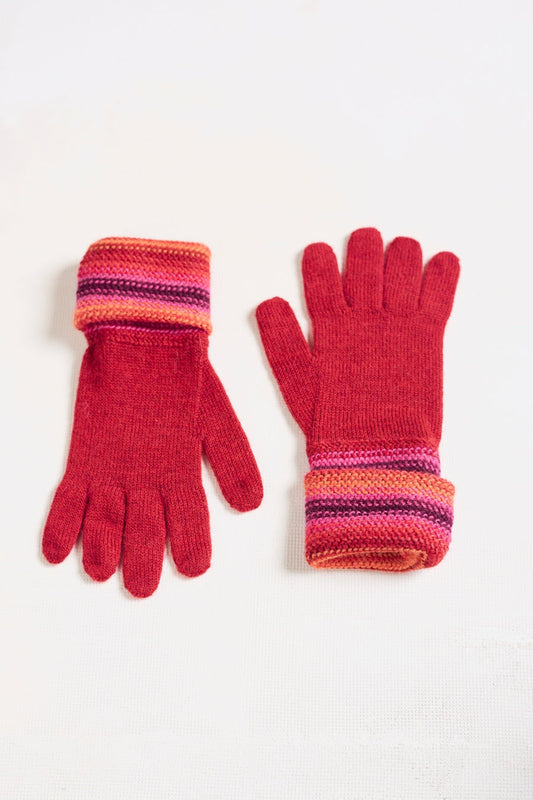 Guantes Pax "D" Baby Alpaca Color Rubi