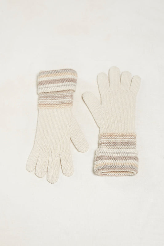 Guantes Solfa Baby Alpaca Color Crudo