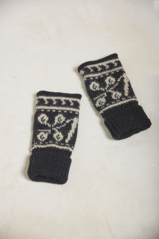 Guantes Selogene Baby Alpaca Color B&amp;N