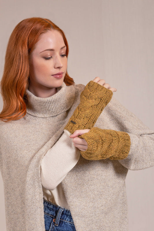 Guantes Vivimi Baby Alpaca Color Curry